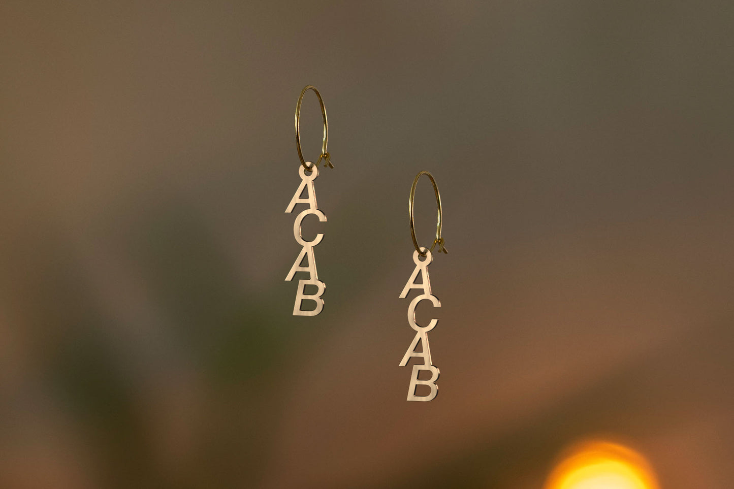 ACAB Earrings | Gold and Silver | Different Closures | From Germany | Jewellery | 1312 | All Colors Are Beautiful | Activism | 161