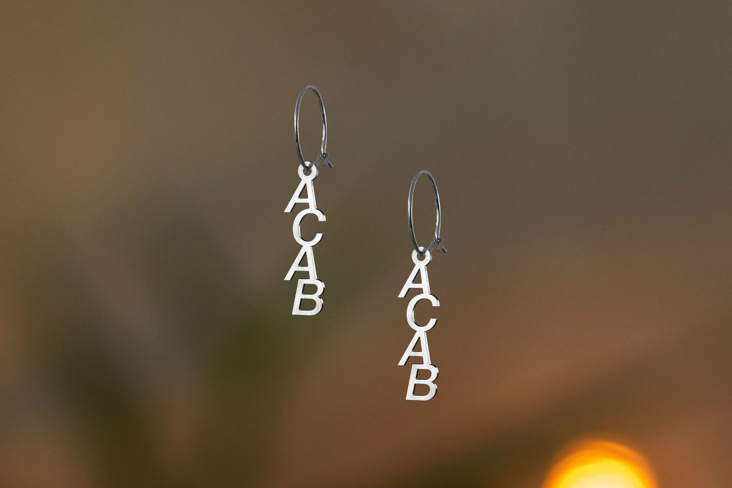 ACAB Earrings | Gold and Silver | Different Closures | From Germany | Jewellery | 1312 | All Colors Are Beautiful | Activism | 161