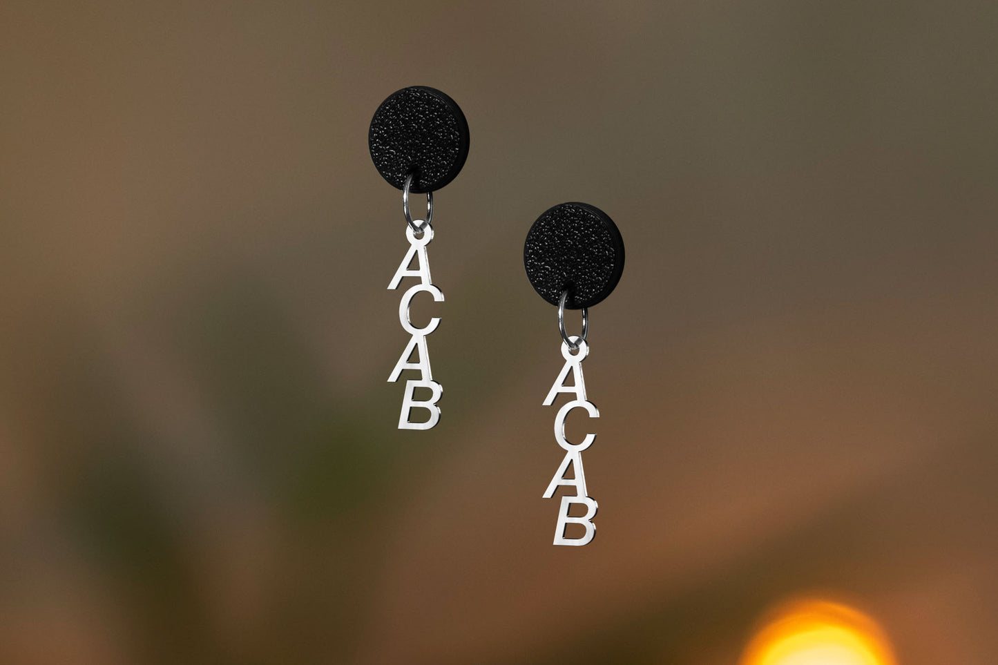 ACAB Earrings | Gold and Silver | Different Closures | From Germany | Jewellery | 1312 | All Colors Are Beautiful | Activism | 161