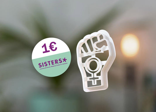 Feminismus Symbol Keksausstecher - Benefizversion - Woman Power - Keksform - Plätzchen - Kekse Ausstecher - 3D Druck - Frauenrechte - Woman Pride